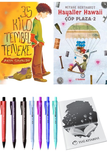 Çöp Plaza 2 Hayaller Hawaii ve 35 Kilo Tembel Teneke 2'li Set - Kalem