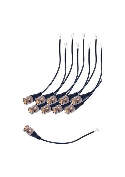 Bnc Konnektor Hazır Kablolu (10 Lu Paket)