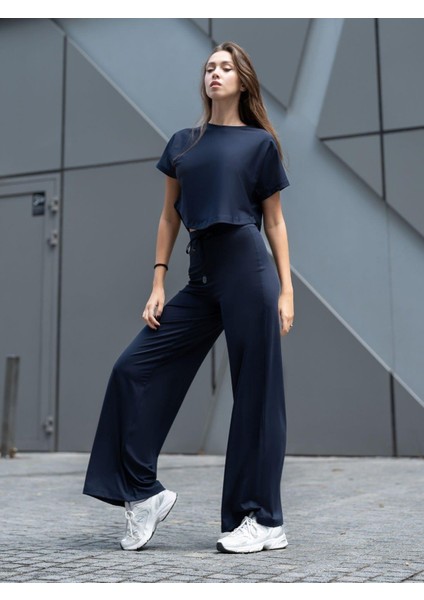 Kadın Lacivert Yoga Pantolonu