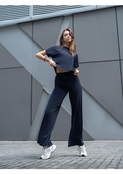 Kadın Lacivert Yoga Pantolonu