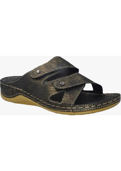 Kadın Anatomik Desenli Bakır Yazlık Terlik fiyatları