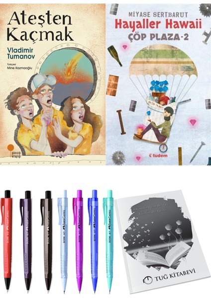 Çöp Plaza 2 Hayaller Hawaii ve Ateşten Kaçmak 2'li Set - Kalem