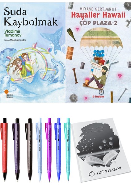 Çöp Plaza 2 Hayaller Hawaii ve Suda Kaybolmak 2'li Set - Kalem