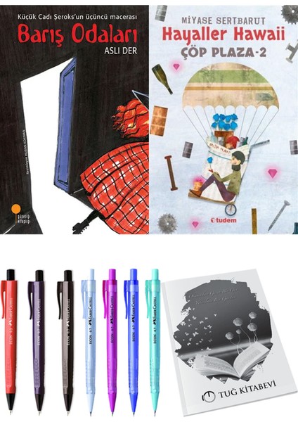 Çöp Plaza 2 Hayaller Hawaii ve Barış Odaları 2'li Set - Kalem