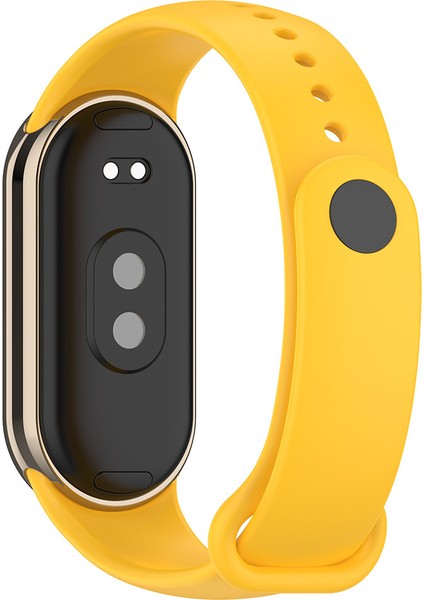 Xiaomi Mi Band 8 Serisi Klasik Kordon Silikon Strap Kayış-Beyaz