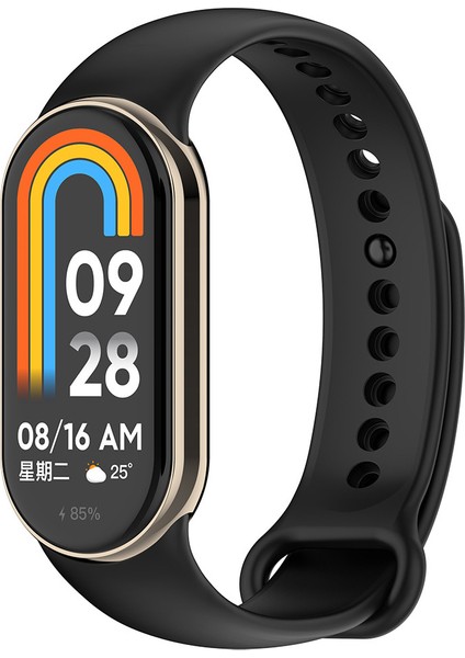 Xiaomi Mi Band 9 Serisi Klasik Kordon Silikon Strap Kayış-Siyah