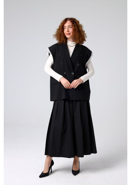 Dokuma Yelek Siyah - 36 fiyatları