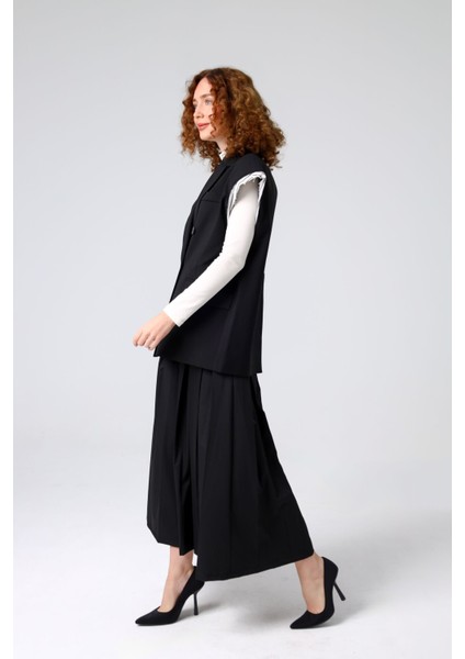 Dokuma Yelek Siyah - 36 modelleri