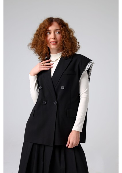 Dokuma Yelek Siyah - 36 indirimleri