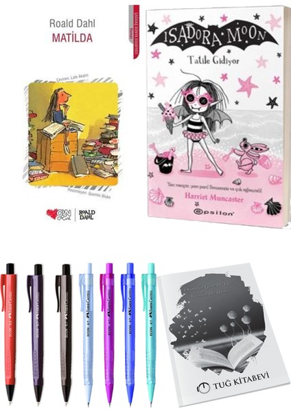 Isadora Moon 11 Tatile Gidiyor ve Matilda 2'li Set - Kalem