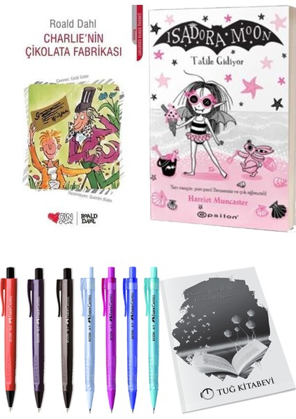 Isadora Moon 11 Tatile Gidiyor ve Charlie'nin Çikolata Fabrikası 2'li Set - Kalem
