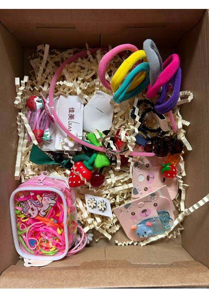 Liza Yıldız Kız Çocukları Için 12Lİ Toka Seti Hediye Kutu