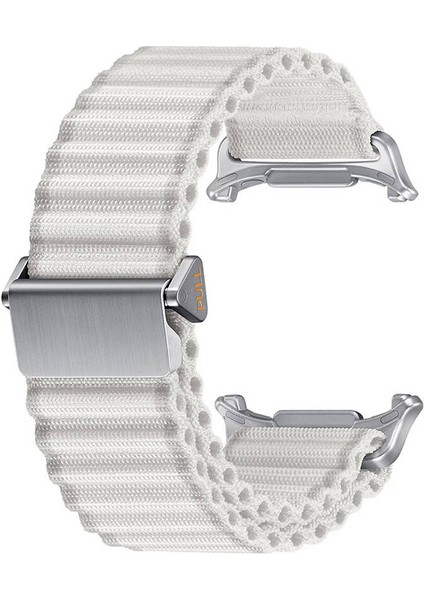 ​​samsung Galaxy Watch Ultra 47MM KRD-120 Naylon Kumaş Hasır Örgülü Kordon-Siyah