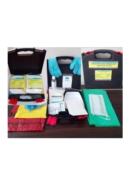 Enfeksiyöz Atık Temizlik Kiti ( 4 Kullanım) (Body Fluid Spill Kit