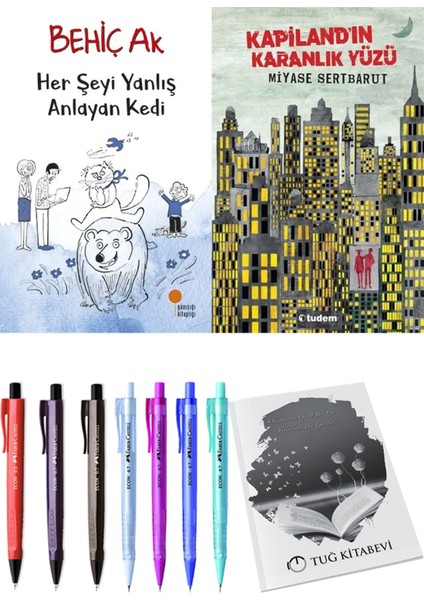 Kapiland'ın Karanlık Yüzü ve Her Şeyi Yanlış Anlayan Kedi 2'li Set - Kalem