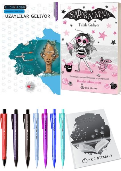 Isadora Moon 11 Tatile Gidiyor ve Uzaylılar Geliyor 2'li Set - Kalem