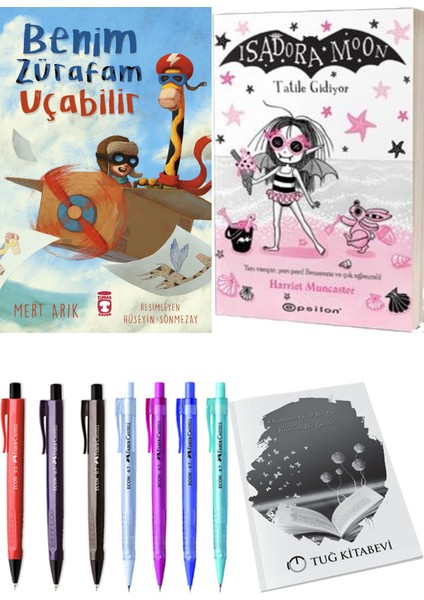 Isadora Moon 11 Tatile Gidiyor ve Benim Zürafam Uçabilir 2'li Set - Kalem