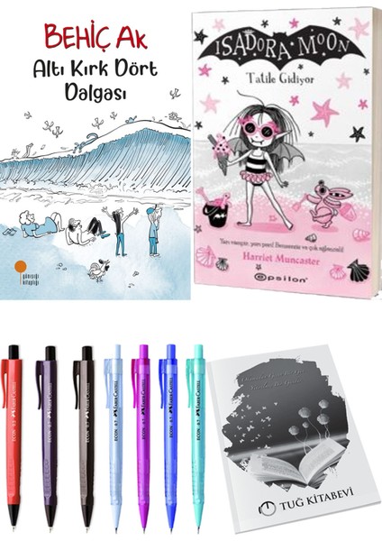 Isadora Moon 11 Tatile Gidiyor ve Altı Kırk Dört Dalgası 2'li Set - Kalem