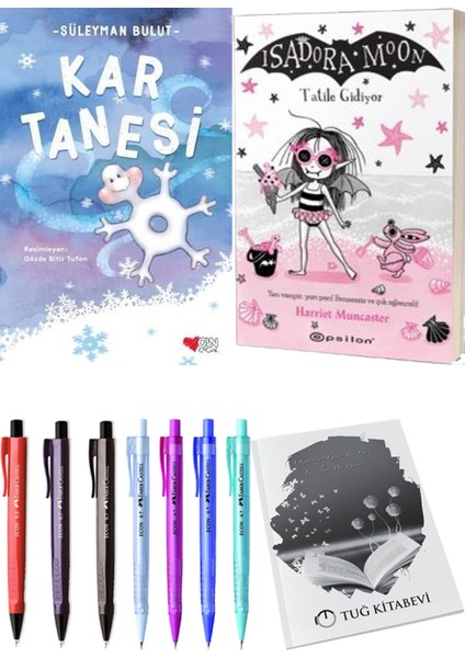 Isadora Moon 11 Tatile Gidiyor ve Kar Tanesi 2'li Set - Kalem