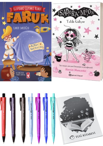 Isadora Moon 11 Tatile Gidiyor ve Uzaydaki Gizemli Robot Faruk 2'li Set - Kalem
