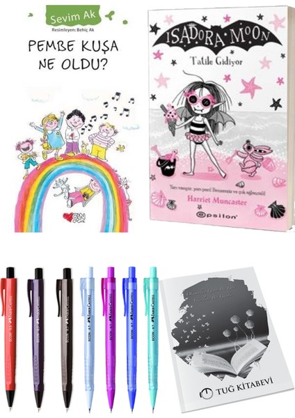 Isadora Moon 11 Tatile Gidiyor ve Pembe Kuşa Ne Oldu? 2'li Set - Kalem