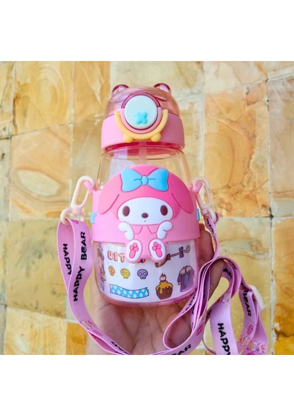 Sanrio Kawaii Pompompurin Kuromi Cinnamoroll Suluk Matara 3D Yapışkanlı Sticker Okul Su Şişesi