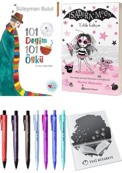 Isadora Moon 11 Tatile Gidiyor ve 101 Deyim 101 Öykü Süleyman Bulut 2'li Set - Kalem