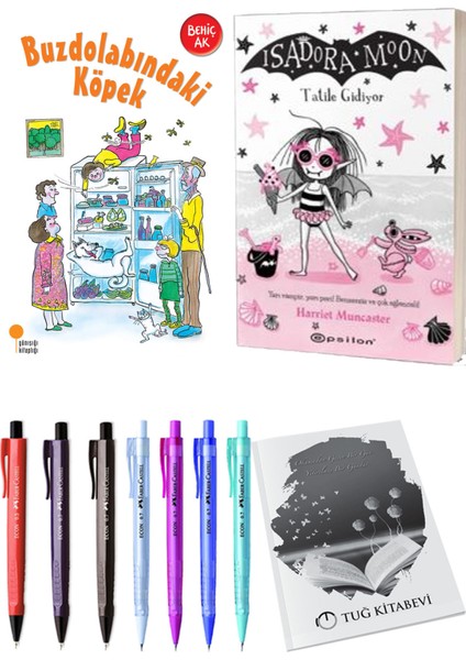 Isadora Moon 11 Tatile Gidiyor ve Buzdolabındaki Köpek 2'li Set - Kalem