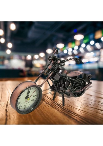 Tekno Trust Metal El Yapımı Saat Motorsiklet Biblo Saat Hediyelik Saat Motor Metal Saat