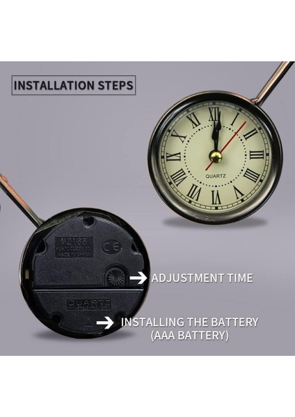 Tekno Trust Metal El Yapımı Saat Motorsiklet Biblo Saat Hediyelik Saat Motor Metal Saat