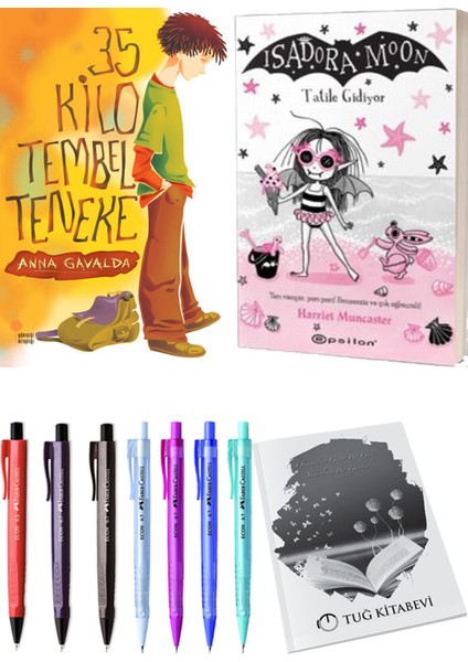 Isadora Moon 11 Tatile Gidiyor ve 35 Kilo Tembel Teneke 2'li Set - Kalem
