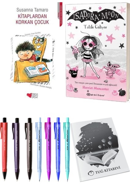 Isadora Moon 11 Tatile Gidiyor ve Kitaplardan Korkan Çocuk 2'li Set - Kalem