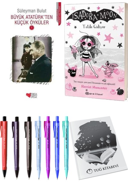 Isadora Moon 11 Tatile Gidiyor ve Büyük Atatürk'ten Küçük Öyküler 1 2'li Set - Kalem