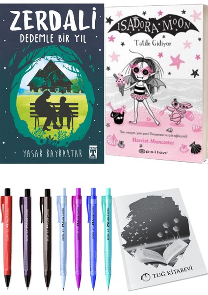 Isadora Moon 11 Tatile Gidiyor ve Zerdali Dedemle Bir Yıl 2'li Set - Kalem