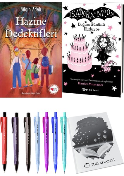 Isadora Moon 4 Doğum Gününü Kutluyor ve Hazine Dedektifleri 2'li Set - Kalem