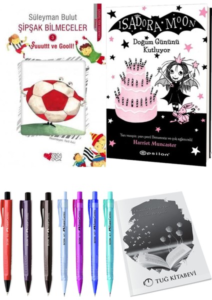 Isadora Moon 4 Doğum Gününü Kutluyor ve Şipşak Bilmeceler 3 2'li Set - Kalem