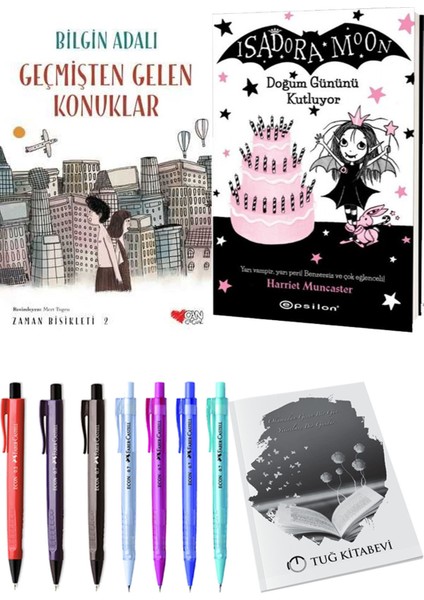 Isadora Moon 4 Doğum Gününü Kutluyor ve Zaman Bisikleti 2 Geçmişten Gelen Konuklar 2'li Set - Kalem