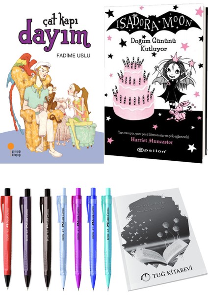 Isadora Moon 4 Doğum Gününü Kutluyor ve Çat Kapı Dayım 2'li Set - Kalem