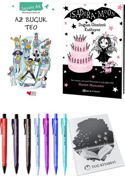 Isadora Moon 4 Doğum Gününü Kutluyor ve Az Buçuk Teo 2'li Set - Kalem