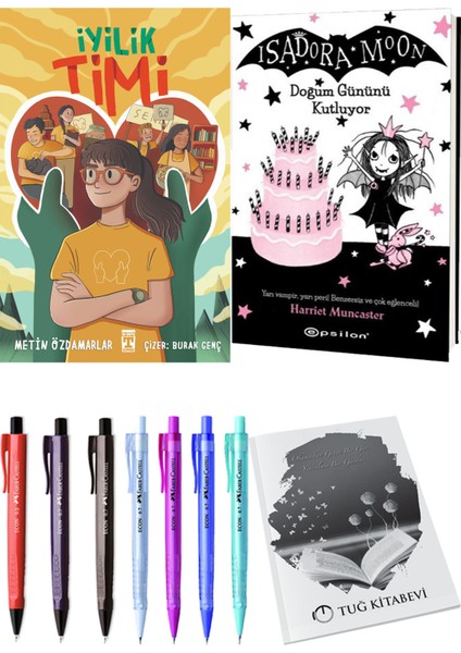 Isadora Moon 4 Doğum Gününü Kutluyor ve İyilik Timi 2'li Set - Kalem