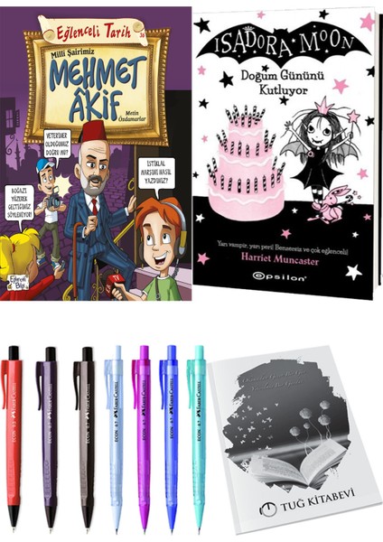 Isadora Moon 4 Doğum Gününü Kutluyor ve Milli Şairimiz Mehmet Akif 2'li Set - Kalem