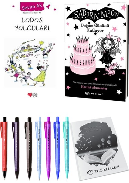 Isadora Moon 4 Doğum Gününü Kutluyor ve Lodos Yolcuları 2'li Set - Kalem