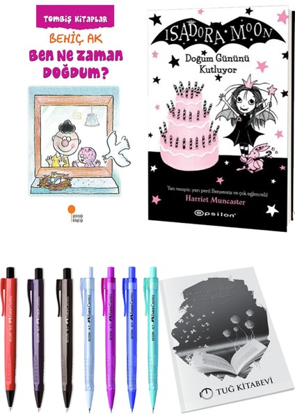 Isadora Moon 4 Doğum Gününü Kutluyor ve Ben Ne Zaman Doğdum? 2'li Set - Kalem