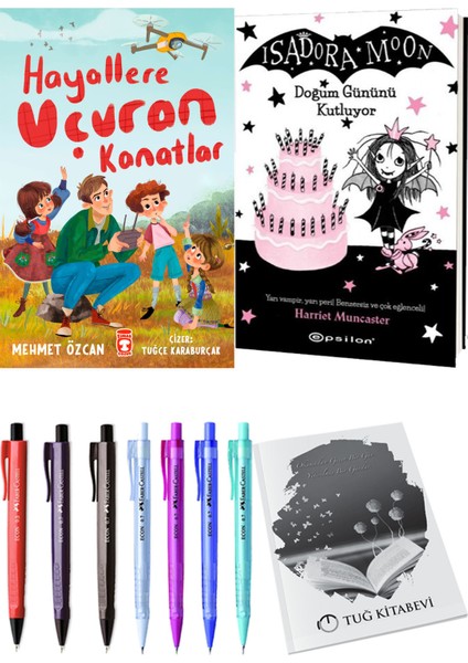 Isadora Moon 4 Doğum Gününü Kutluyor ve Hayallere Uçuran Kanatlar 2'li Set - Kalem