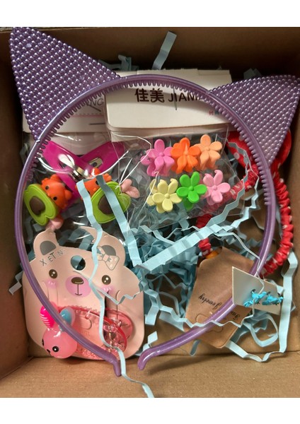 Kız Çocukları Için 6lı Toka Hediye Kutu- B Modeli fiyatları