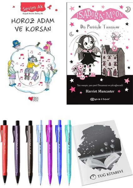 Isadora Moon 13 Diş Perisiyle Tanışıyor ve Horoz Adam ve Korsan 2'li Set - Kalem
