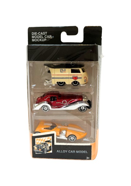 Diecast Steampunk Matchbox 3lü Oyuncak Araba Seti modelleri