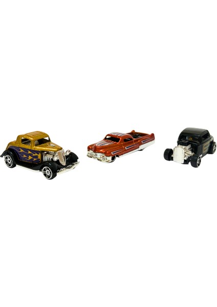 Diecast Steampunk Matchbox 3lü Oyuncak Araba Seti fırsatları