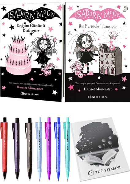 Isadora Moon 13 Diş Perisiyle Tanışıyor ve Isadora Moon 4 Doğum Gününü Kutluyor 2'li Set - Kalem