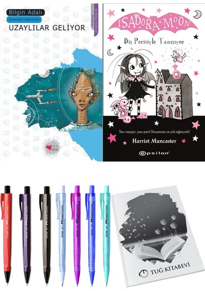 Isadora Moon 13 Diş Perisiyle Tanışıyor ve Uzaylılar Geliyor 2'li Set - Kalem